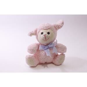 Fairview, Lamb, Plush, Pink Body, Soft Toy, Easter, Vintage, ~ 251222-WH 857
